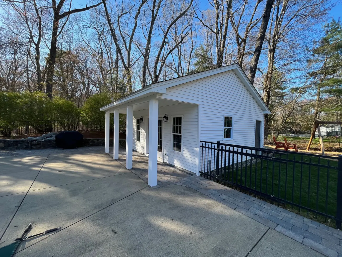 Covered Porch Installation in Needham, MA | Bevilacqua Deck Builders