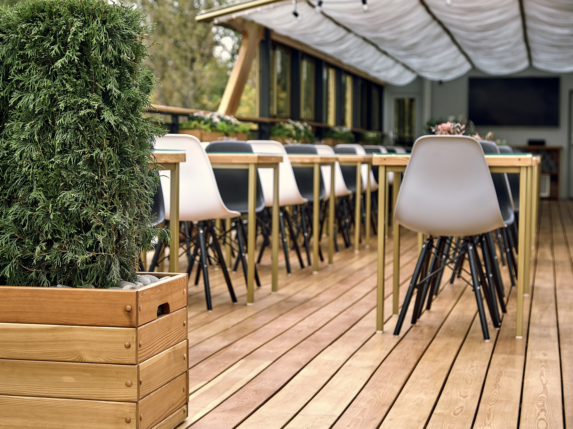 Commercial Deck Installation in Massachusetts | Bevilacqua