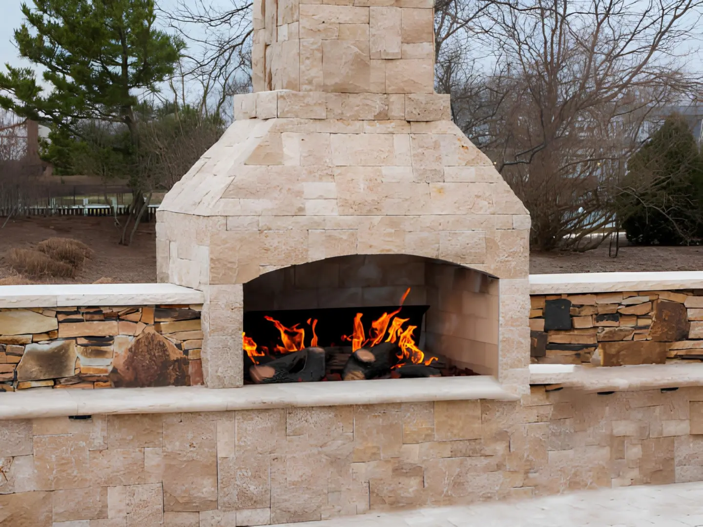 patio-with-a-natural-stone-fireplace-in-needham-ma