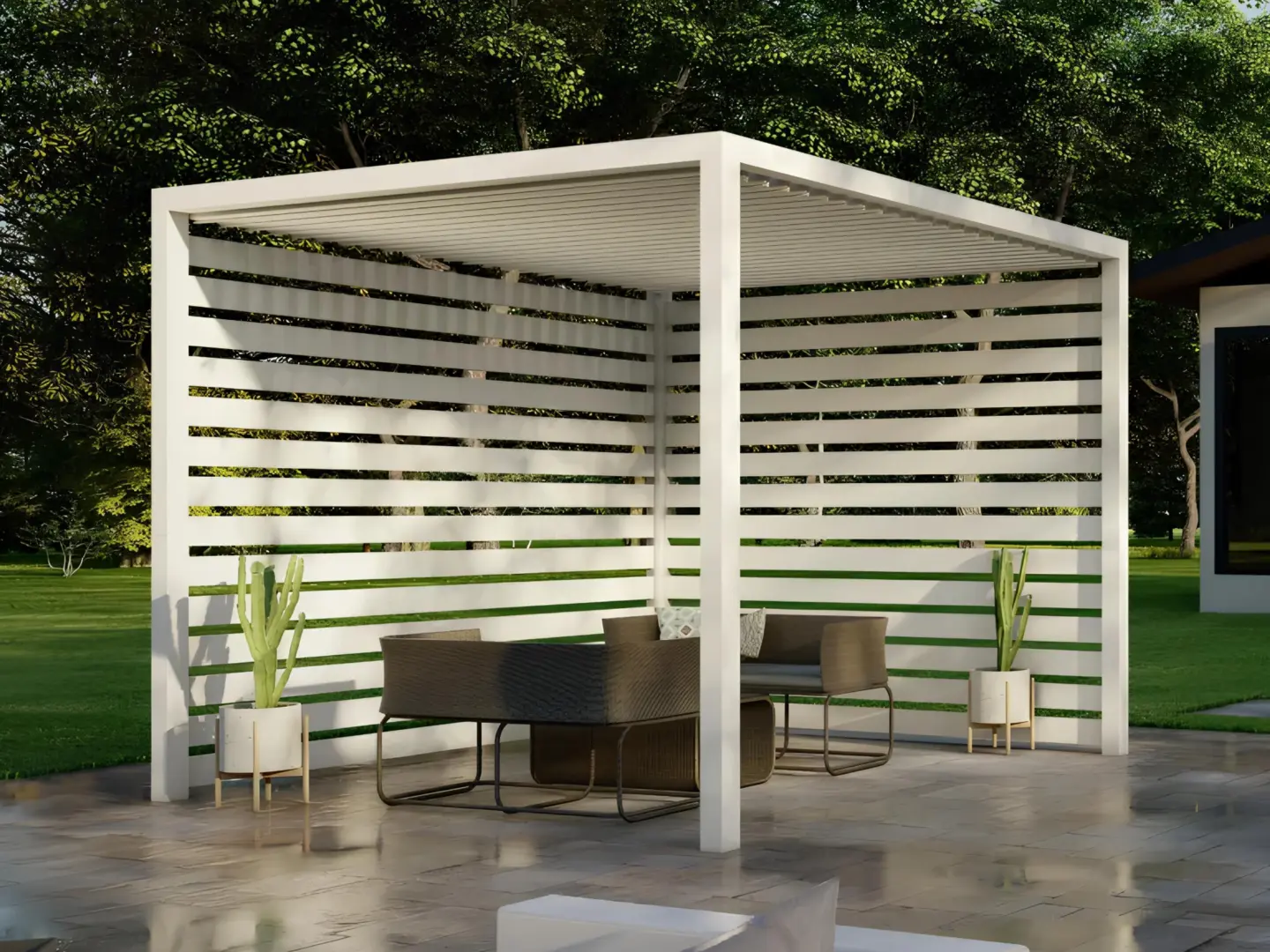 white-anchored-cabana-with-furnitures-and-big-trees-on-the-back-in-needham-ma